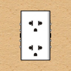 3 Ổ Cắm 2 Chấu